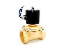 HBDCRJGE Électrovanne for Eau 2 Pouces 12v DN50 2W-500-50 NPT G, Laiton normalement fermé, Haute température NBR -5-80 degrés(2inch BSP,24VAC)