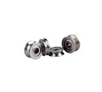 HBDCRJGE Rail de Guidage de Fil, rainure en V, roulement Miniature V623 V624ZZ U623ZZ U624ZZ, rainure en U, poulie de Ligne en V, 10 pièces (Size : TU0310 3x10x3mm)