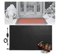 HBDSMLPL Tapis de Déneigement for Allées Conception Antidérapante, avec câble d'alimentation Pads de Fonte de Neige Chauffage Rapide, pour Escaliers Portes Escaliers（55x120cm）