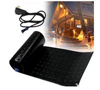 HBDSMLPL Tapis de Fonte de Glace Conception Antidérapante, avec câble d'alimentation Pads de Fonte de Neige Chauffage Rapide et température Constante, pour Escaliers Portes Escaliers（24.5 x 76.2 cm）