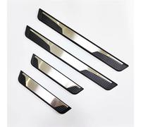 HBDTNTKF 4 Pièces Protections Seuil De Porte en Acier Inoxydable pour Renault Kadjar 2015-2018, Plaques Plinthe Anti-Rayures Décoration Automobile Accessoires,A