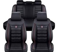 HBDTNTKF Housse De Siège Voiture pour Isuzu D-Max mu-X, Auto Ensembles Housses SièGe ImperméAble Confortables Quatre Saisons Interieur Accessoire,Black-Red
