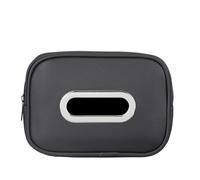 HBDTNTKF Sac De Rangement Mouchoirs pour Smart EQ ForTwo EQ ForTwo Cabrio EQ ForFour 1 Forfour Fortwo, Cuir PU Paquets BoîTe à Voiture Suspendu Tissus Facile Installer Intérieur Accessoires,B/Black