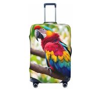 HBDVHZ Fantastique housse de bagage avec plumes de perroquet, accessoires de voyage légers et tendance, Noir , M