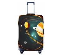 HBDVHZ Housse de bagage avec système solaire Jupiter Saturne, accessoires de voyage légers et tendance, Noir , S