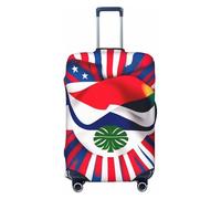 HBDVHZ Housse de bagage imprimée drapeau du Costa Rica - Accessoire de voyage léger et tendance, Noir , XL