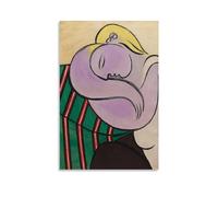 HBEOOP Affiche imprimée de peinture célèbre de Pablo Picasso (femme aux cheveux jaunes) - Décoration d'intérieur - Décoration murale à suspendre - Pour chambre à coucher - 20 x 30 cm