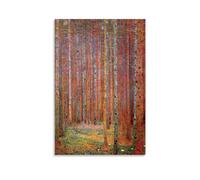 HBEOOP Gustav Klimt Peinture célèbre (Tannenwald) - Impression sur toile - Idée cadeau - Esthétique - 30 x 45 cm