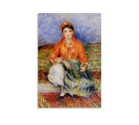 HBEOOP Impression de peinture de Pierre Auguste Renoir (fille algérienne) - Décoration murale à suspendre - 40 x 60 cm
