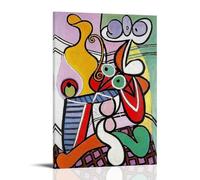 HBEOOP Impression sur toile de peinture célèbre de Pablo Picasso - Nature morte sur piédestal - 60 x 90 cm