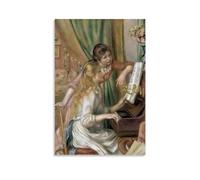 HBEOOP Impression sur toile représentant des jeunes filles au piano de Pierre Auguste Renoir 50 x 75 cm
