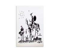 HBEOOP Pablo Picasso Peinture célèbre (Don Quichotte) Impression sur toile Décoration murale Photo Décoration d'intérieur moderne 20 x 30 cm
