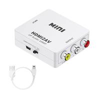 HBFQMDJLX Convertisseur HDMI vers AV - Mini adaptateur vidéo pour Smart Box et décodeur vers vieux téléviseur, avec sortie RCA
