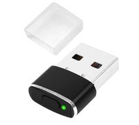 HBFQMDJLX Simulateur de souris USB avec 3 modes de vitesse réglables, dispositif anti-sommeil indétectable pour ordinateur, Plug and Play sans pilote, compatible avec Windows/Mac/Linux, noir