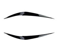 HBGURM Couvercle Phare Voiture pour B&MW X1 F48 F49 2015 2016 2017 2018 2019 2020 2021 2pcs Phares Sourcils Paupières Couvercles Phare Paupière Sourcils Garniture Accessoires Voiture(Glossy Black)