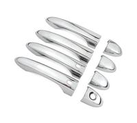 HBGURM Enjoliveurs Chromés Pour Cuvettes De Poignées De Porte Extérieures Pour Jeep Pour Cherokee KL 2014-2020 Poignée De Porte Arrière(Door Handle Covers)