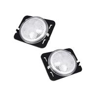 HBGURM Feu De Position Latéral Ambre Pour Jeep Pour Wrangler JK 2007 - 2015 LED Pare-chocs Avant De Voiture Clignotant Ampoule 2 Pièces Feu Clignotant Latéral(Clear Lens)