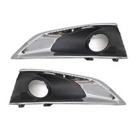 HBGURM Pour Peugeot 301 2017 2018 2019 Grille De Feux Antibrouillard De Voiture Feux De Jour Feux Antibrouillard Avant Lunette Chromée (Hight 1 Set)