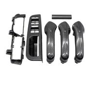 HBGURM Pour VW Pour Bora Pour Golf 4 MK4 Pour Jetta 1999-2004 9PCS LHD Noir Beige Gris Avant Arrière Gauche Droite Poignée De Porte Ensemble Remplacement (CarbonFiber 9pcs set)