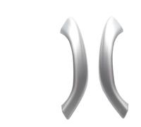 HBGURM Pour X1 X2 F48 F49 F39 Ensemble Poignée Intérieure De Voiture Accoudoir De Porte Intérieure Panneau Garniture De Traction Pièces Automobiles (Silvery-2PCS)