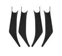HBGURM Pour X3 X4 G01 G02 2018-2022 Accessoires De Voiture ABS Poignées Porte Intérieures Panneau De Traction Couvercle Poignée Intérieure Garniture (4pcs Black)