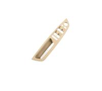 HBGURM Pour X5 X6 E70 E71 E72 2007-2013 1PCS ABS Poignée porte intérieure voiture avec revêtement extérieur en cuir Ensemble de poignée intérieure (1PCS LHD Beige)