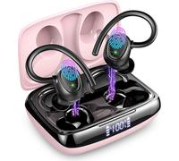 HBGV-Ecouteur Bluetooth sans Fil Sport, 2022 Ecouteurs sans Fil avec Dual Mic, Oreillette Bluetooth 5.3 sans Fil, Réduction de Bruit, IP7 Etanche Écouteurs Bluetooth 48H Stéréo, Casque Bluetooth USB-