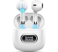 HBGV-Ecouteurs Bluetooth sans Fil, Écouteurs Bluetooth5.4 avec HiFi Stéréo Basses Casque, 50H Récréation, 4 ENC Réduction de Bruit Mic, Oreillette Bluetooth Sport IP7 Étanche, Écran LED, pour iOS And