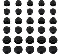 HBGV-Lot de 30 embouts de rechange en silicone souple compatibles avec la plupart des écouteurs - 15 paires d'embouts noirs - Tailles S/M/L
