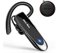 HBGV-New Bee Oreillette Bluetooth V5.0 Main Libre avec Technologie de Capture de Voix Claire - Kit Invisible pour iPhone Samsung Huawei Sony, etc (Noir)