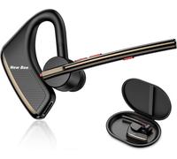 HBGV-Oreillette Bluetooth sans Fil V5.2 Écouteur Léger à Oreille Unique avec 24h D'autonomie en Conversation pour iPhone, Android, PC