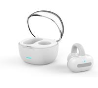 HBGV-Oreillette Bluetooth sans Fil V5.3-15h d'Autonomie, Batterie 75 mAh, Micro Intégré - Design Clip Confort, Idéale pour Sports, Télétravail et Loisirs