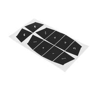 HBIS Modification de Voiture Compatible avec Porsche pour Cayenne 2003 2004 2005 2006 Autocollants De Revêtement D'habillage De Commande Multifonction pour Interrupteur De Bouton De Volant De Voiture