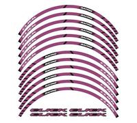 HBJzxlOK pour H&Onda pour Click 125i 150i 160i 125 150 160 I Autocollants de Moto Roues moyeu décalcomanies Jante Autocollant réfléchissant Bandes kit de Ruban adhésif(Violet-B)