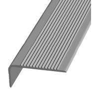 HBNES Nez de Marche Profil d’Angle Nez De Marche Profilé D'escalier, Nez De Marche Profil D’Angle PVC Autoadhésif D'escalier-Protection, Largeur 7x3cm, Antidérapant Bande De Bordure -Gray||Length:10m