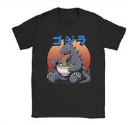 HBNfrd888 Godzillaed Eating Ramen Men T Shirt Black S