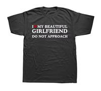 HBNfrd888 I Love Heart My Beautiful Girlfriend T Shirts Black S