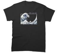 HBNfrd888 The Great Fibonacci Wave T-Shirt Black L