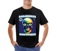 HBNxdrf689 Bad-Choices-Good-Stories-T-Shirt Black S