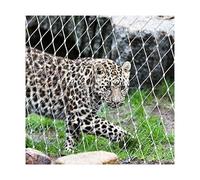 HBOOMOEM 304 Filet De Corde En Acier Inoxydable，SéCurité Metalprotection Flexible Mailles，Convient Aux ClôTures De Cages De Zoo, Aux Escaliers Et Aux Filets Antichute.(12*3m/39.3*9.8ft)