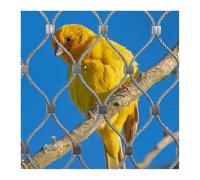 HBOOMOEM 304 Inox Cable Acier Filet Inoxydable，Toile Inox Flexible Maille De CâBle，Convient Pour Les ClôTures, Les Jardins Et Les Filets De Protection Des Aires De Jeux.(4*0.8m/13.1*2.6ft)