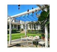 HBOOMOEM Auvent à Vagues, Voile d'Ombre de Vague de Jardin, Comprend Un Kit d'Installation ; Convient Aux Pergolas, Patios, Cours IntéRieures et Gazebos d'ExtéRieur.(W:1.2m/3.93ftxL:9m/29.5ft)