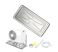 HBOOMOEM Bac Condensat Clim, Bac de Vidange de Condensats, éQuipé D'Un Orifice d'éVacuation et d'Un Tuyau ; Convient Aux Climatiseurs Split D'IntéRieur et d'ExtéRieur.(10m,84x38cm/33x15in)