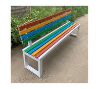 HBOOMOEM Banc de Jardin Fer Forgé, Banquette de Jardin Exterieur, Facile à Installer, Convient Aux Porches, Patios, Jardins, Pelouses, Balcons et ArrièRe-Cours.(White,100 * 40 * 85CM)