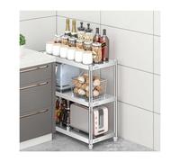 HBOOMOEM Desserte Cuisine Rangement，Meuble Cuisine Micro Onde，IdéAl pour Les Cuisines Et Les Salles à Manger, Rangement à Plusieurs Niveaux avec éTagèRes RéGlables.(60cm,40 * 55CM)