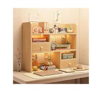 HBOOMOEM Etagere De Bureau，Petite Etagere A Poser，Il Peut Servir à Ranger des Fournitures De Bureau, des Articles De PremièRe NéCessité, des éPices, des Tasses, Etc.(Oak,60 * 17 * 80CM)