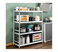 HBOOMOEM Etagere Micro Ondes Cuisine Rangement，Meuble Cuisine Micro Onde，éTagèRe Cuisine，Espace De Rangement à Plusieurs Niveaux, Adapté Aux Chambres, Salons, Etc.(120 * 45 * 150CM)