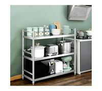 HBOOMOEM Etagere Micro Ondes Cuisine Rangement，Meuble Cuisine Micro Onde，éTagèRe Cuisine，Espace De Rangement à Plusieurs Niveaux, Adapté Aux Chambres, Salons, Etc.(60 * 45 * 100CM)