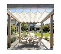 HBOOMOEM Extendable Shade Cover Kit, Voile d'Ombre de Vague Respirante, Comprend Un Kit d'Installation ; Convient Aux Cours ExtéRieures, Aux Patios et Aux Jardins.(W:1M/3.28ftxL:20m/65ft)