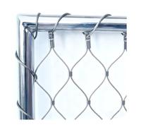 HBOOMOEM Filet De ClôTure En Acier Inoxydable，SéCurité Metalprotection Flexible Mailles，Convient Aux Escaliers, BarrièRes De SéCurité, ClôTures Et Filets Antichute.(30*1.8m/98.4*5.9ft)